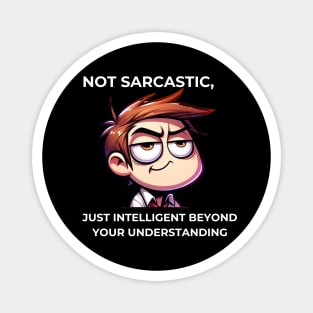 Funny Black Nerd: Sarcastic Sayings Magnet